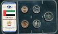 ОАЭ, 5 монет,  набор в запайке-миниатюра